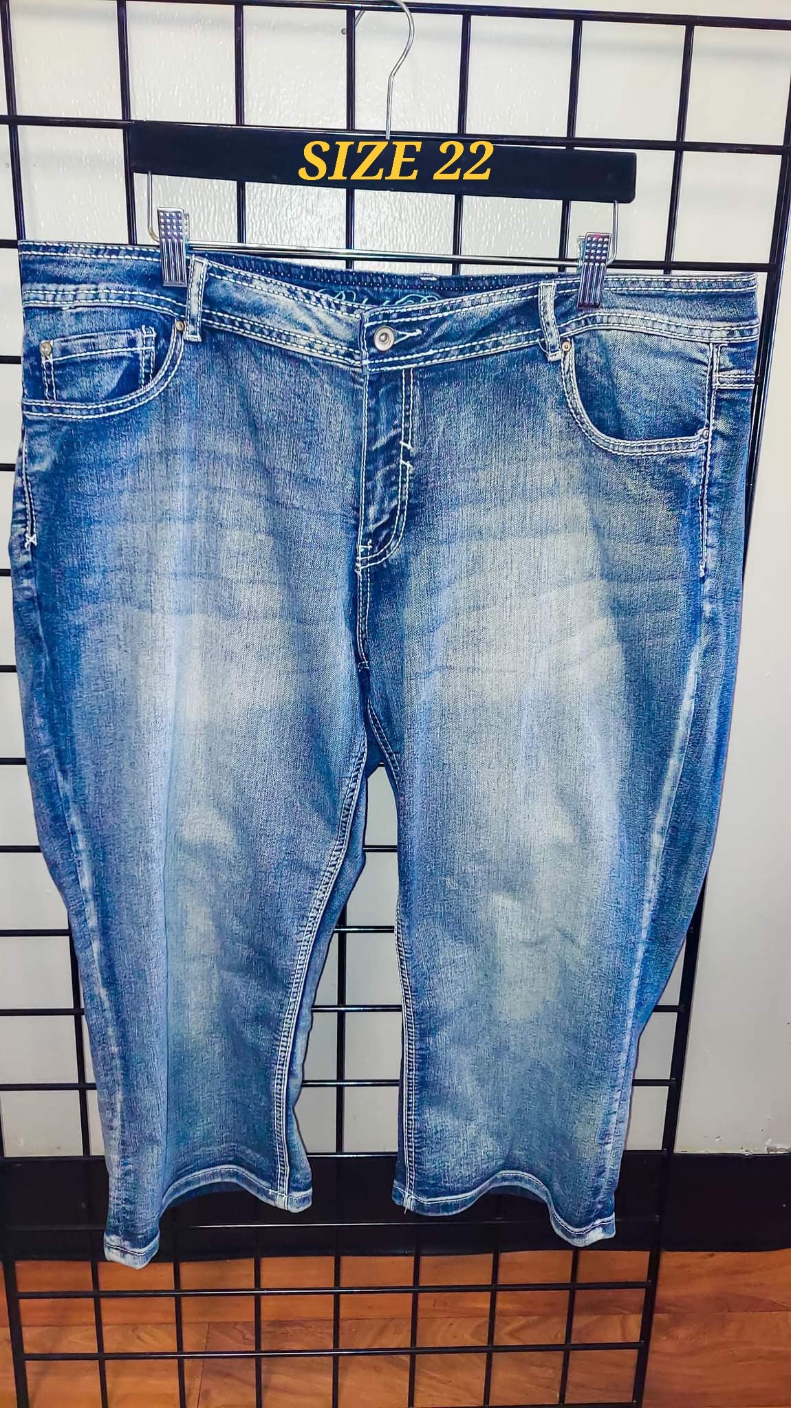 Check out our plus size Women's Capri Jeans